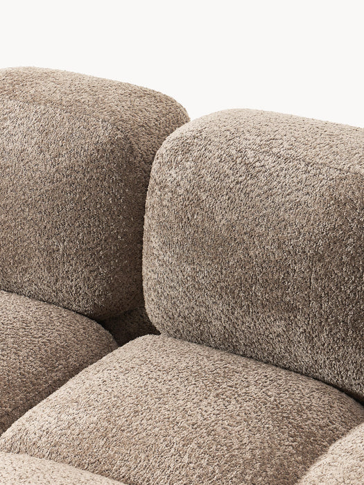 Modular Teddy-Boucl Sofa Tayla 2-seater