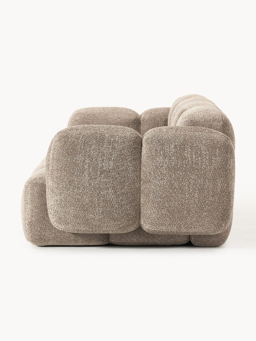 Modular Teddy-Boucl Sofa Tayla 2-seater