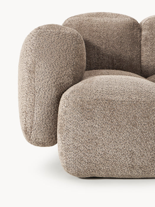 Modular Teddy-Boucl Sofa Tayla 2-seater