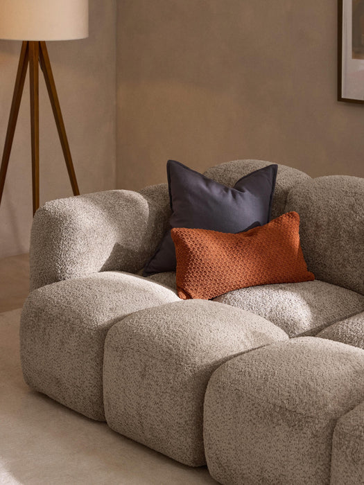 Modular Teddy-Boucl Sofa Tayla 2-seater