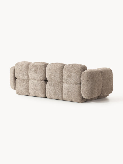 Modular Teddy-Boucl Sofa Tayla 2-seater