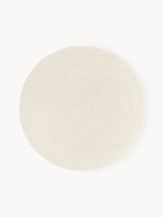 Round Hand-Woven Cotton Rug Lora