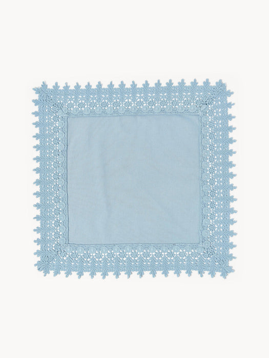 Cloth Napkins Flavia with Lace Trim, Set of 4