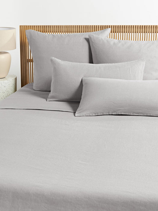 Airy Washed Linen Bed Sheet