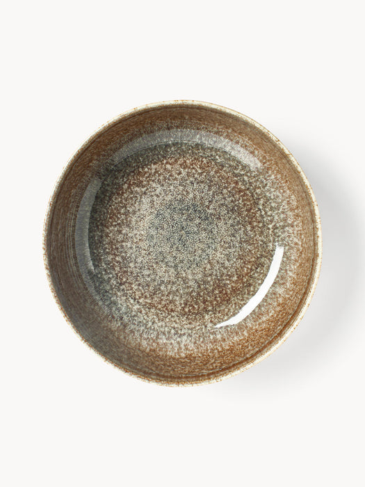 Danza Handmade Salad Bowl with Reactive Glaze