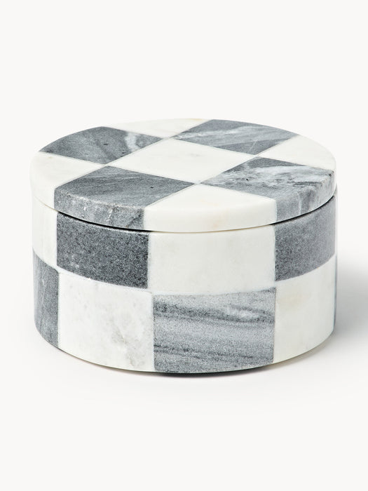 Crosby Studios Marble Jewellery Box Carreaux with Lid