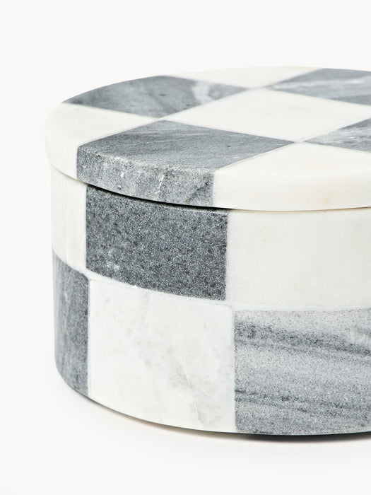Crosby Studios Marble Jewellery Box Carreaux with Lid