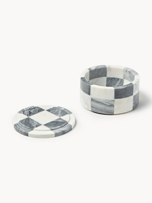 Crosby Studios Marble Jewellery Box Carreaux with Lid