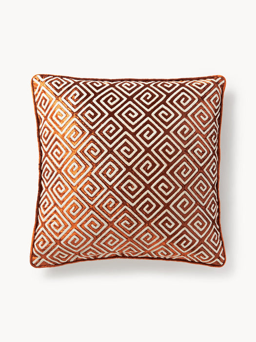 Solenne Velvet Cushion Cover with Chenille Embroidery