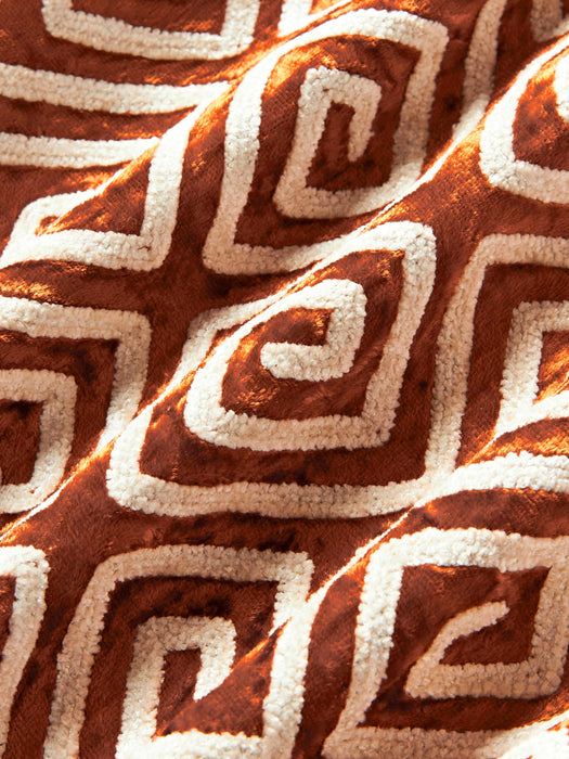 Solenne Velvet Cushion Cover with Chenille Embroidery