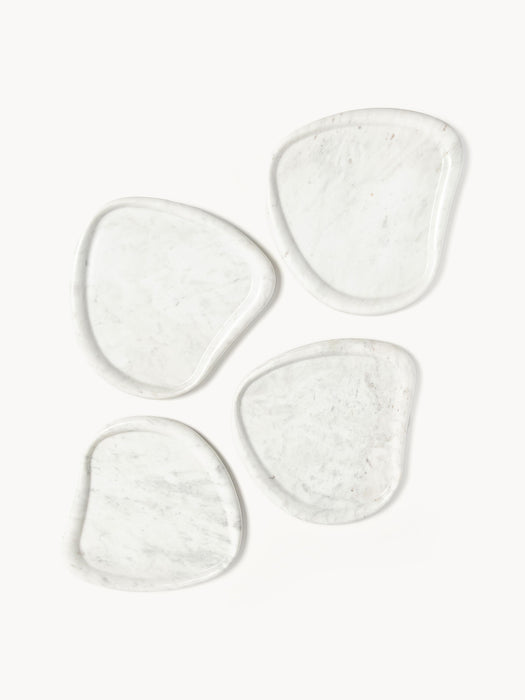 Decorative Marble Tray Meringue W 32 cm
