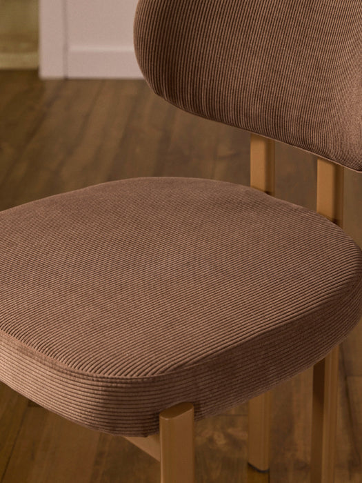 Upholstered Corduroy Dining Chair Adrien