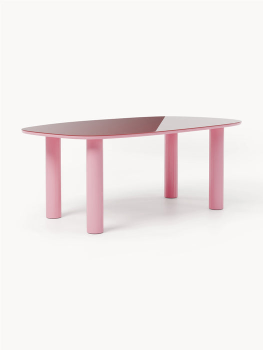 Organic Dining Table Beni with Glass Top 200x110 cm