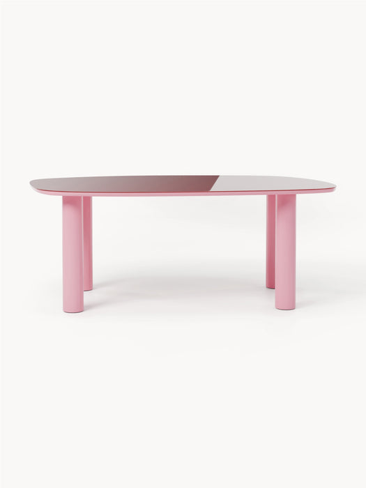 Organic Dining Table Beni with Glass Top 200x110 cm