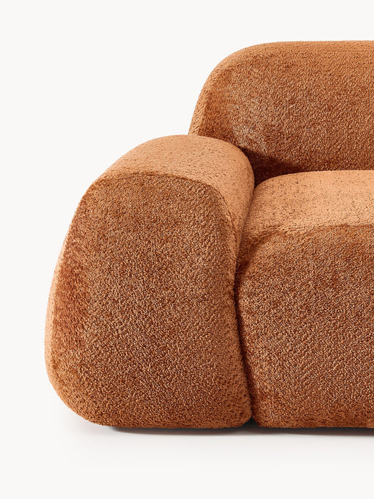 Modular Teddy Boucl Corner Sofa Wolke 4-seater