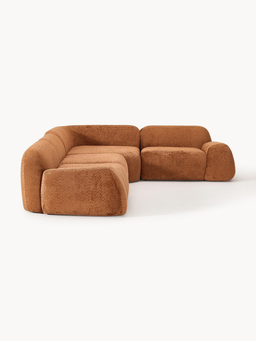 Wolke Modular Teddy Bouclé Corner Sofa (4-seater)