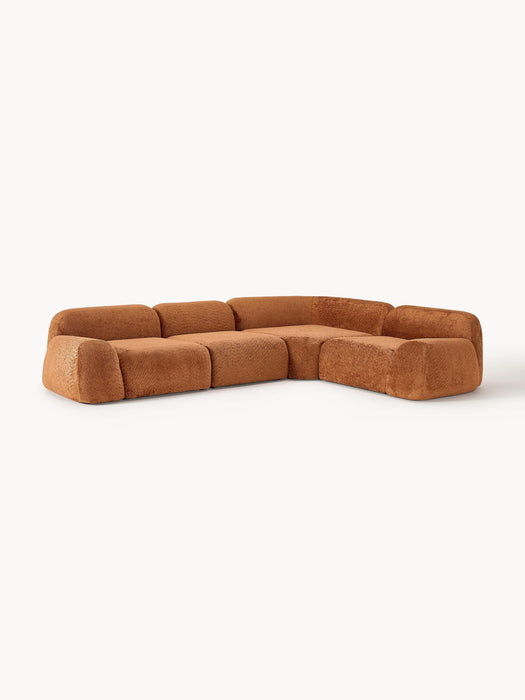 Wolke Modular Teddy Bouclé Corner Sofa (4-seater)