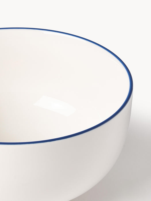 Porcelain Cereal Bowls Facile Set of 2