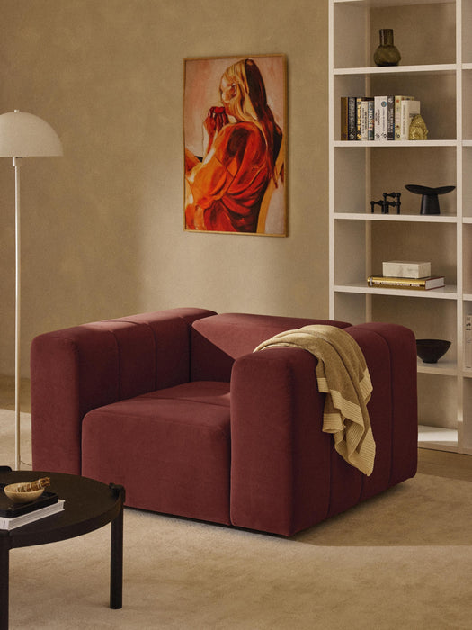 Velvet Lounge Chair Lena
