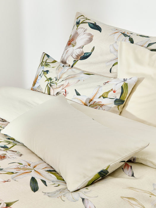 Cotton Sateen Duvet Cover Flori with Floral Print