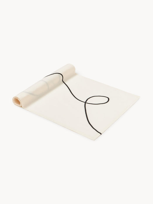 Sue Table Runner with Abstract Embroidery