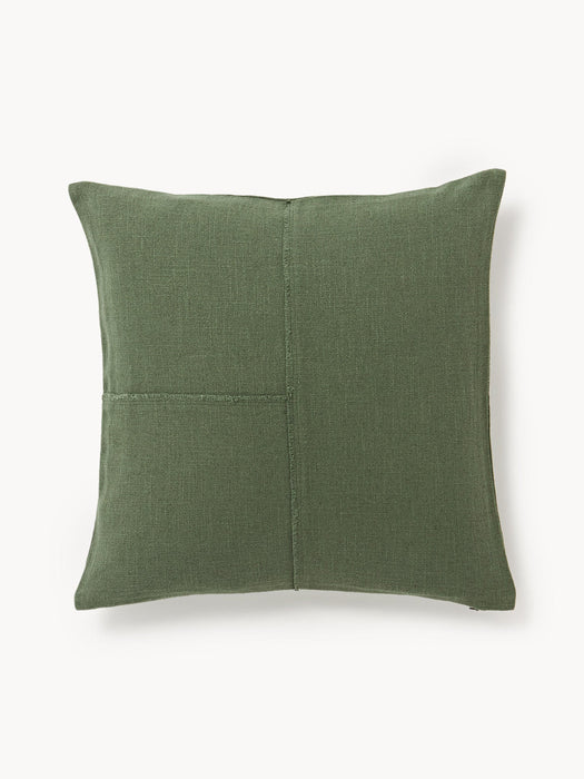 Terre Handwoven Cushion Cover with Decorative Seam