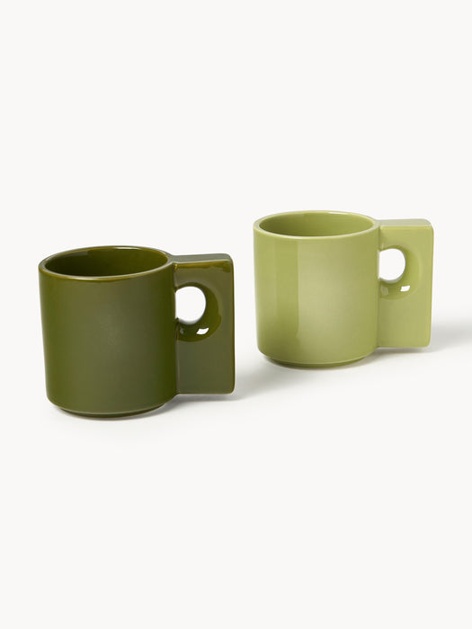 Porcelain Mugs Keira Set of 2