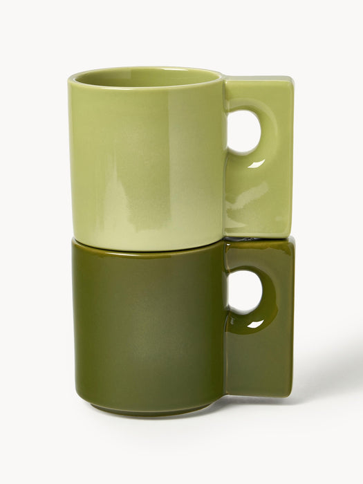 Porcelain Mugs Keira Set of 2