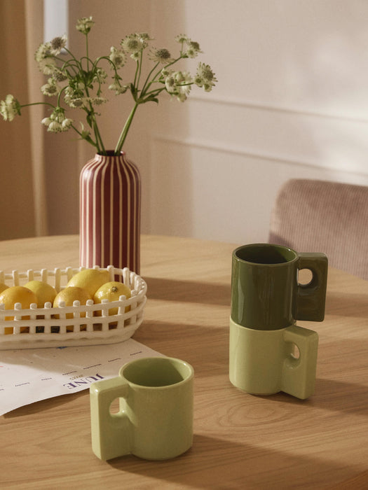 Porcelain Mugs Keira Set of 2