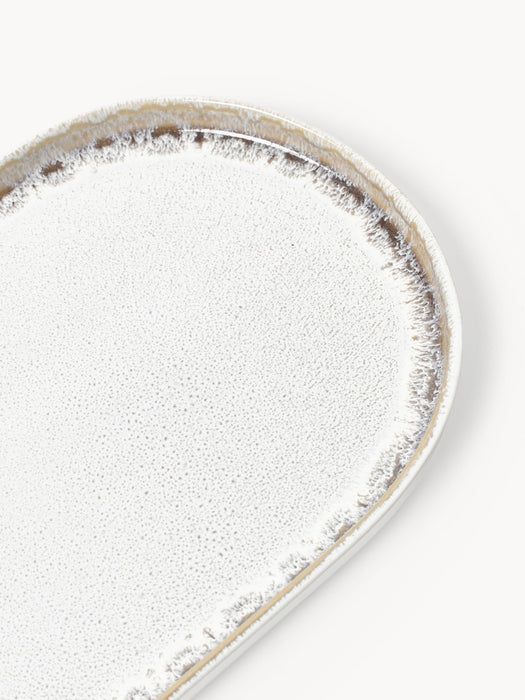 Handmade Serving Plate Danza with Reactive Glaze