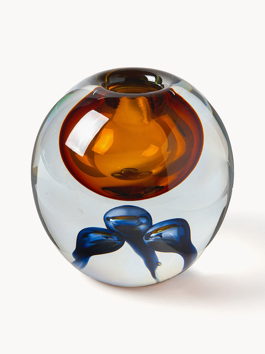 Tyron Mouth-Blown Glass Vase, H 17 cm