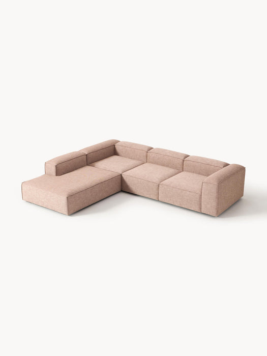 Lennon Linen Blend Modular Corner Sofa (4-seater)