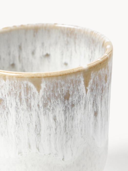 Danza Handmade Cups with Reactive Glaze, Set of 4