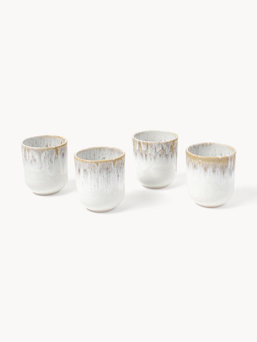 Handmade Cups Danza with Reactive Glaze Set of 4