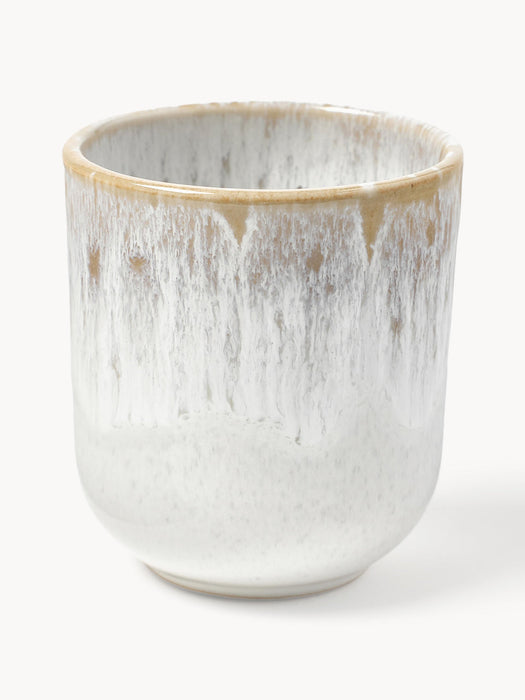 Danza Handmade Cups with Reactive Glaze, Set of 4