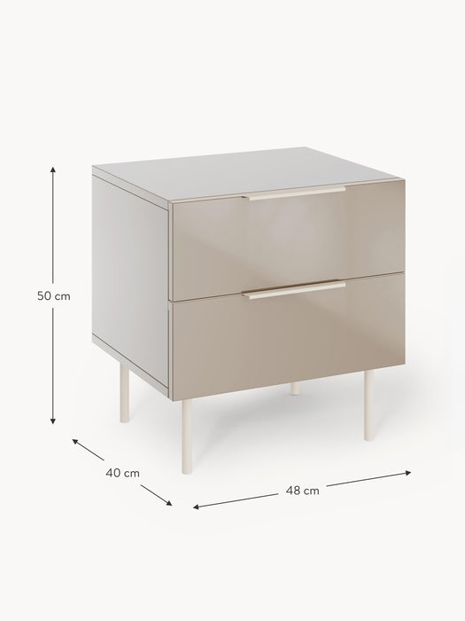 High-Gloss Bedside Table Lennie