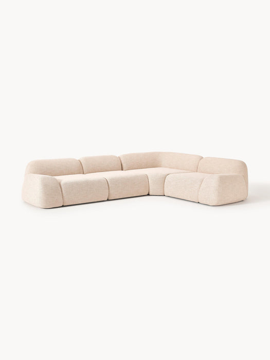 Wolke Modular Bouclé Corner Sofa (4-seater)