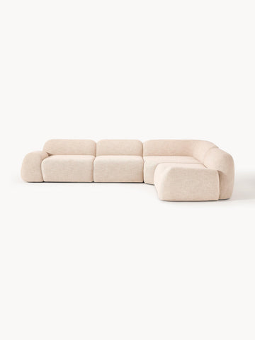 Wolke Modular Bouclé Corner Sofa (4-seater)