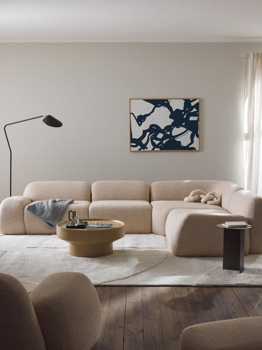 Modular Boucl Corner Sofa Wolke 4-seater