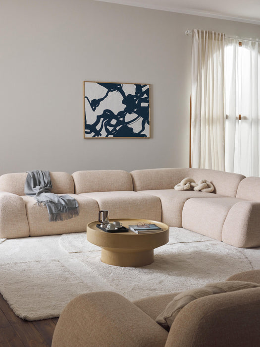 Modular Boucl Corner Sofa Wolke 4-seater