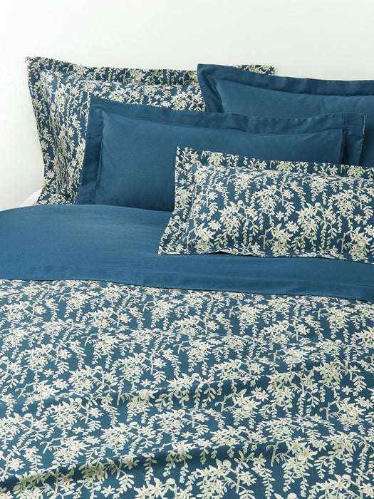 Cotton Sateen Duvet Cover Leticia with Floral Print