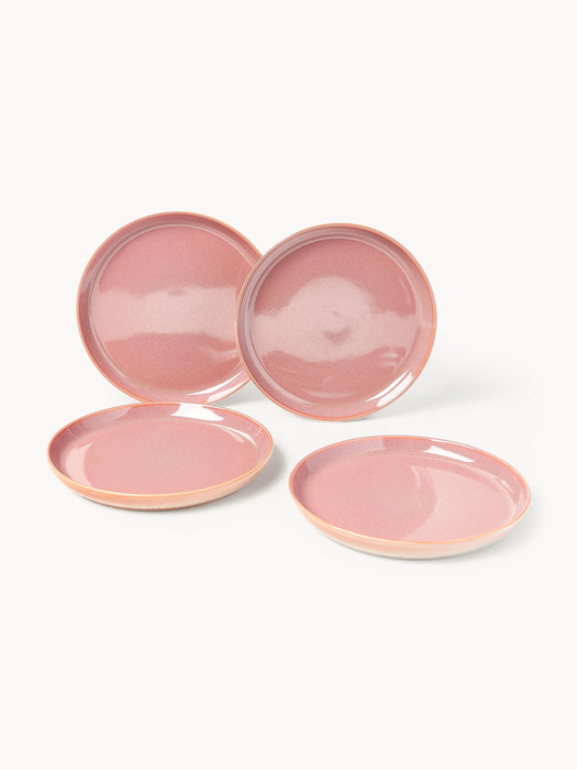 Reactive Glaze Breakfast Plates Havana Set of 4