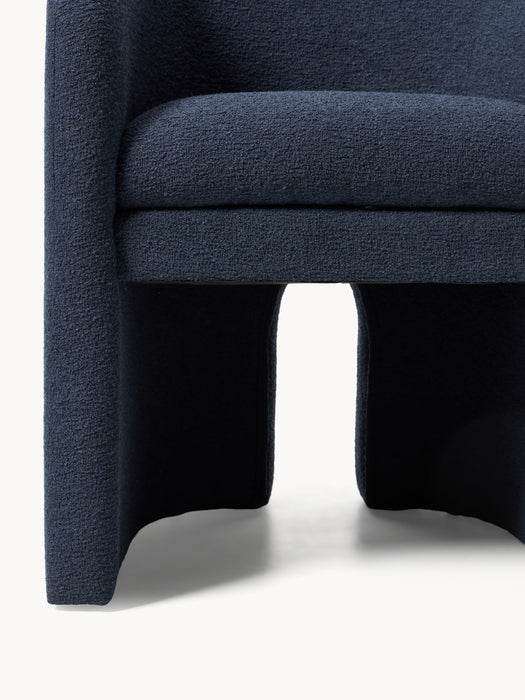 Boucl Dining Chair Mairo with Armrests