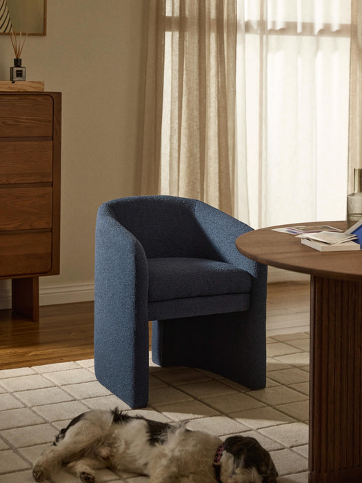 Boucl Dining Chair Mairo with Armrests