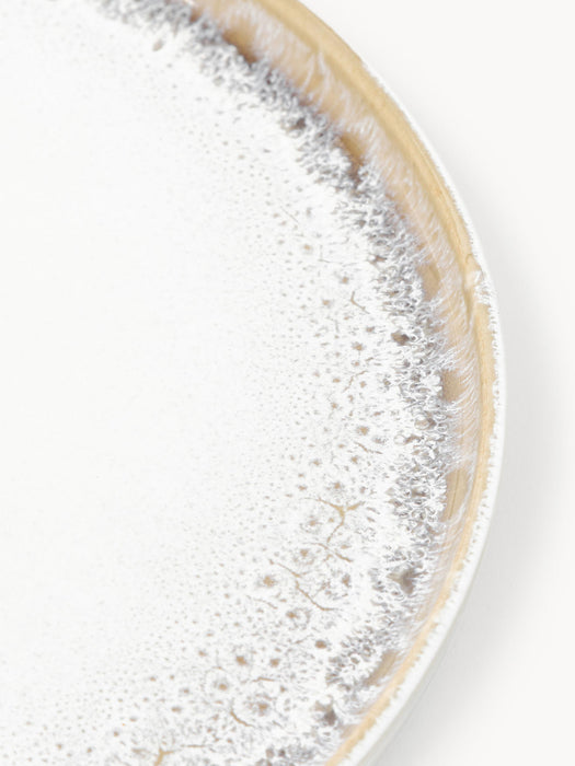 Danza Handmade Dinner Plates with Reactive Glaze, Set of 4