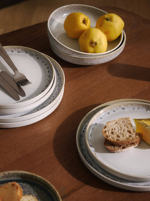 Handmade Dinner Plates Danza with Reactive Glaze Set of 4