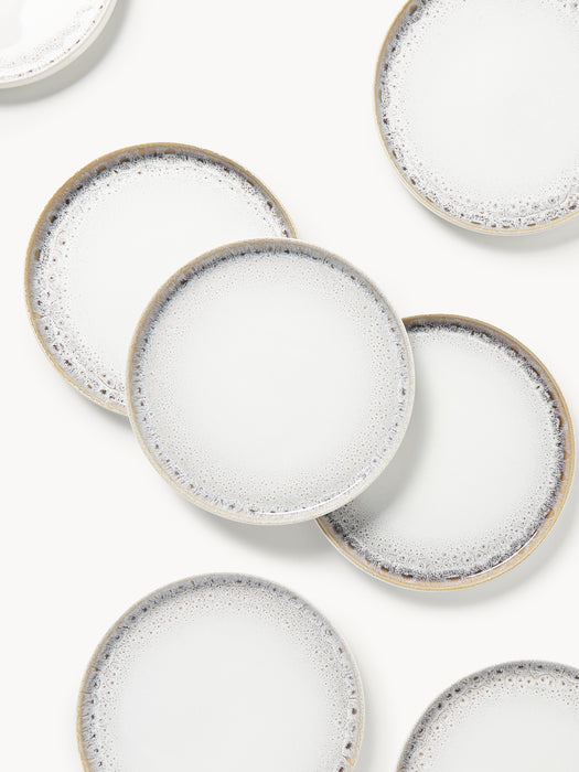 Handmade Dinner Plates Danza with Reactive Glaze Set of 4