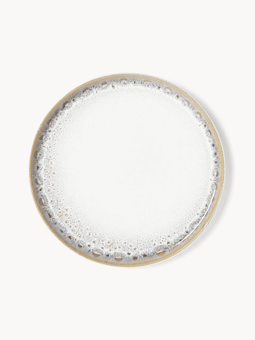 Danza Handmade Dinner Plates with Reactive Glaze, Set of 4