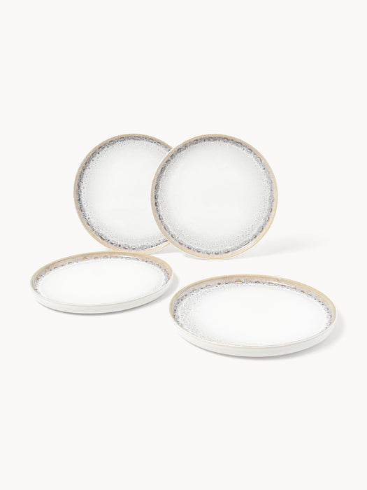 Handmade Dinner Plates Danza with Reactive Glaze Set of 4