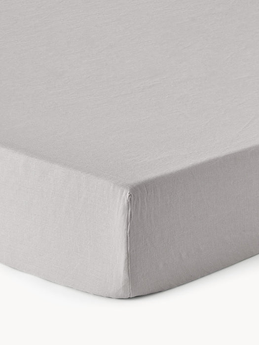 Topper Fitted Sheet Airy Washed Linen